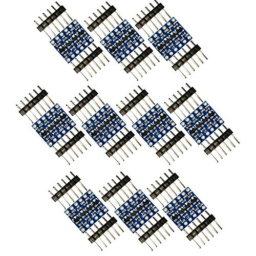 Gebildet 10 Stück 4-Kanal Pegelwandler Logic Level Converter Shifter 4 Kanal Pegelwandler I2C IIC BiDirektional 5V~3.3V Raspberry Pi Mikrocontroller von Gebildet