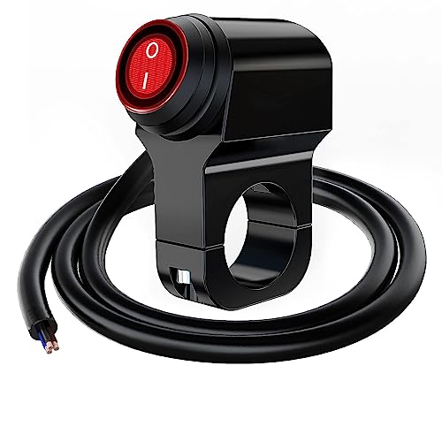 Gebildet 12V Motorrad ATV Wasserdichter Lenker Scheinwerferschalter, Motorrad Lenker Scheinwerferschalter, Nebelscheinwerfer LED Ein Aus Schalter von Gebildet