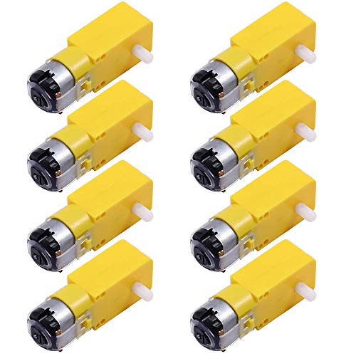 Gebildet 8pcs DC3V-12V DC Getriebemotor für Allradantrieb Spielzeugauto/Roboterkörper/Flugzeugspielzeug.Chargennummer:Double Axis 1:48 von Gebildet