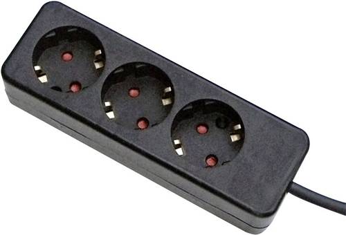Gebro 106143 Steckdosenleiste 3fach Schwarz Schutzkontakt 1St. Gebro 106143 Steckdosenleiste 3fach Schwarz Schutzkontakt 1St. von Gebro