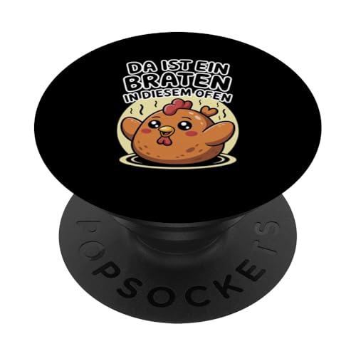 Da Ist Ein Braten In Diesem Ofen Schwangerschaft Mutter PopSockets Klebender PopGrip von Geburt Schwangerschaft Mutter Humorvolle Sprüche