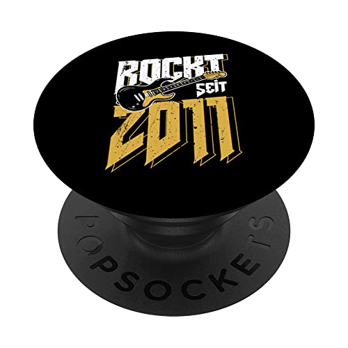 12. Geburtstag Rockt Seit 2011 Jahrgang Rock Gitarre Kinder PopSockets mit austauschbarem PopGrip von Geburtstag Geschenkideen Rock Musik Rocker 2022
