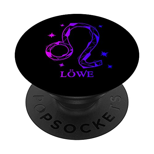 Löwe Sternzeichen PopSockets mit austauschbarem PopGrip von Geburtstag Horoskop Astrologie