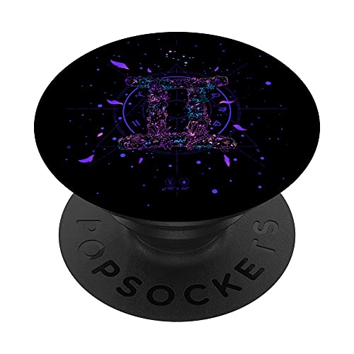 Zwillinge Sternzeichen PopSockets mit austauschbarem PopGrip von Geburtstag Horoskop Astrologie