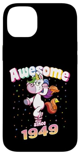 Awesome Since 1949 Lustiges Einhorn Geburtstag Retro Hülle für iPhone 14 Plus Awesome Since 1949 Lustiges Einhorn Geburtstag Retro Hülle für iPhone 14 Plus von Geburtstag Magische Einhorn Unicorn Designs