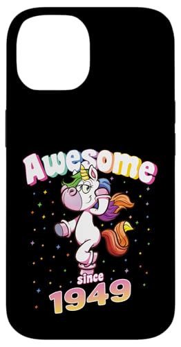 Awesome Since 1949 Lustiges Einhorn Geburtstag Retro Hülle für iPhone 14 Awesome Since 1949 Lustiges Einhorn Geburtstag Retro Hülle für iPhone 14 von Geburtstag Magische Einhorn Unicorn Designs