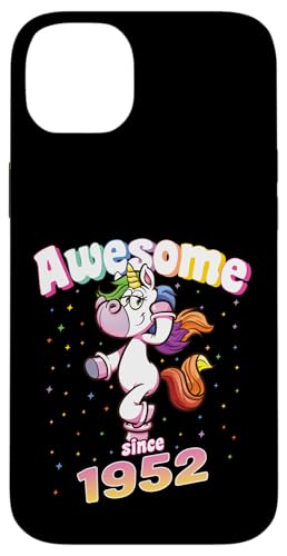 Awesome Since 1952 Lustiges Einhorn Geburtstag Retro Hülle für iPhone 14 Plus Awesome Since 1952 Lustiges Einhorn Geburtstag Retro Hülle für iPhone 14 Plus von Geburtstag Magische Einhorn Unicorn Designs