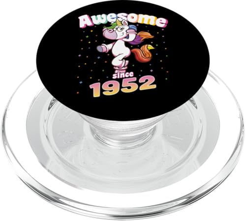 Awesome Since 1952 Lustiges Einhorn Geburtstag Retro PopSockets PopGrip für MagSafe Awesome Since 1952 Lustiges Einhorn Geburtstag Retro PopSockets PopGrip für MagSafe von Geburtstag Magische Einhorn Unicorn Designs