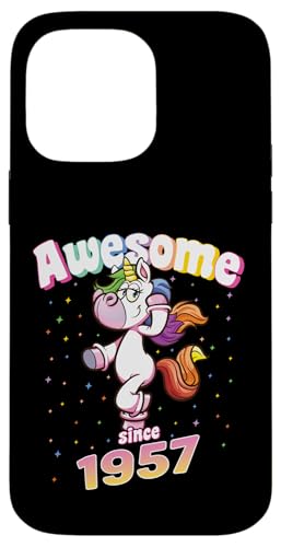 Awesome Since 1957 Lustiges Einhorn Geburtstag Retro Hülle für iPhone 14 Pro Max Awesome Since 1957 Lustiges Einhorn Geburtstag Retro Hülle für iPhone 14 Pro Max von Geburtstag Magische Einhorn Unicorn Designs