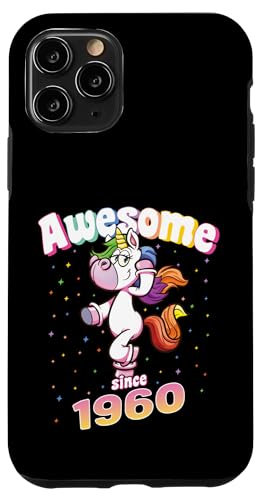 Awesome Since 1960 Lustiges Einhorn Geburtstag Retro Hülle für iPhone 11 Pro Awesome Since 1960 Lustiges Einhorn Geburtstag Retro Hülle für iPhone 11 Pro von Geburtstag Magische Einhorn Unicorn Designs