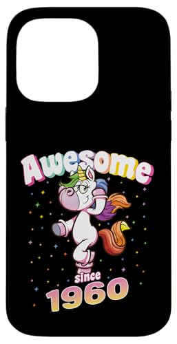 Awesome Since 1960 Lustiges Einhorn Geburtstag Retro Hülle für iPhone 14 Pro Max Awesome Since 1960 Lustiges Einhorn Geburtstag Retro Hülle für iPhone 14 Pro Max von Geburtstag Magische Einhorn Unicorn Designs