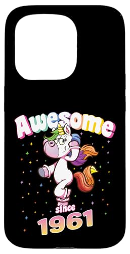 Awesome Since 1961 Lustiges Einhorn Geburtstag Retro Hülle für iPhone 15 Pro Awesome Since 1961 Lustiges Einhorn Geburtstag Retro Hülle für iPhone 15 Pro von Geburtstag Magische Einhorn Unicorn Designs