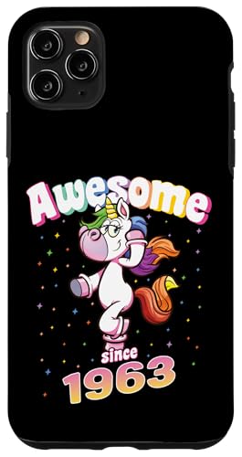 Awesome Since 1963 Lustiges Einhorn Geburtstag Retro Hülle für iPhone 11 Pro Max Awesome Since 1963 Lustiges Einhorn Geburtstag Retro Hülle für iPhone 11 Pro Max von Geburtstag Magische Einhorn Unicorn Designs