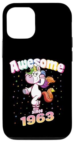 Awesome Since 1963 Lustiges Einhorn Geburtstag Retro Hülle für iPhone 12/12 Pro Awesome Since 1963 Lustiges Einhorn Geburtstag Retro Hülle für iPhone 12/12 Pro von Geburtstag Magische Einhorn Unicorn Designs