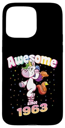 Awesome Since 1963 Lustiges Einhorn Geburtstag Retro Hülle für iPhone 15 Pro Max Awesome Since 1963 Lustiges Einhorn Geburtstag Retro Hülle für iPhone 15 Pro Max von Geburtstag Magische Einhorn Unicorn Designs