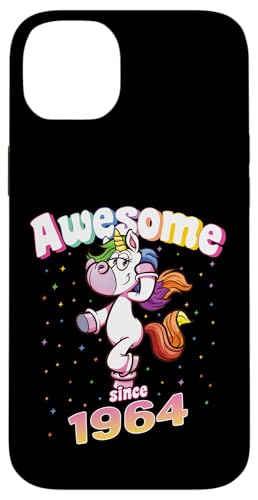 Awesome Since 1964 Lustiges Einhorn Geburtstag Retro Hülle für iPhone 14 Plus von Geburtstag Magische Einhorn Unicorn Designs