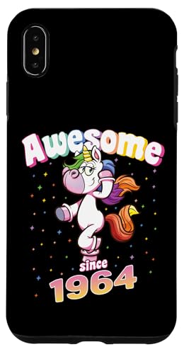 Awesome Since 1964 Lustiges Einhorn Geburtstag Retro Hülle für iPhone XS Max Awesome Since 1964 Lustiges Einhorn Geburtstag Retro Hülle für iPhone XS Max von Geburtstag Magische Einhorn Unicorn Designs