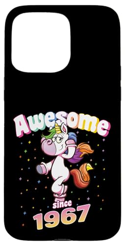 Awesome Since 1967 Lustiges Einhorn Geburtstag Retro Hülle für iPhone 15 Pro Max Awesome Since 1967 Lustiges Einhorn Geburtstag Retro Hülle für iPhone 15 Pro Max von Geburtstag Magische Einhorn Unicorn Designs