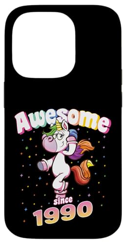 Awesome Since 1990 Lustiges Einhorn Geburtstag Retro Hülle für iPhone 14 Pro Awesome Since 1990 Lustiges Einhorn Geburtstag Retro Hülle für iPhone 14 Pro von Geburtstag Magische Einhorn Unicorn Designs
