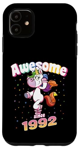 Awesome Since 1992 Lustiges Einhorn Geburtstag Retro Hülle für iPhone 11 Awesome Since 1992 Lustiges Einhorn Geburtstag Retro Hülle für iPhone 11 von Geburtstag Magische Einhorn Unicorn Designs