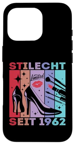 Geburtstag Frau Stilecht Seit 1962 Party Outfit Damen Frauen Hülle für iPhone 16 Pro Geburtstag Frau Stilecht Seit 1962 Party Outfit Damen Frauen Hülle für iPhone 16 Pro von Geburtstag T-Shirt Geschenke für Damen