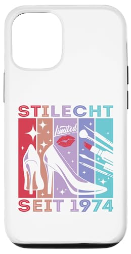 Geburtstag Frau Stilecht Seit 1974 Party Outfit Damen Frauen Hülle für iPhone 12/12 Pro von Geburtstag T-Shirt Geschenke für Damen