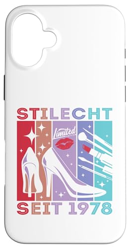 Geburtstag Frau Stilecht Seit 1978 Party Outfit Damen Frauen Hülle für iPhone 16 Plus von Geburtstag T-Shirt Geschenke für Damen