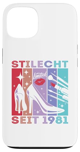 Geburtstag Frau Stilecht Seit 1981 Party Outfit Damen Frauen Hülle für iPhone 13 Geburtstag Frau Stilecht Seit 1981 Party Outfit Damen Frauen Hülle für iPhone 13 von Geburtstag T-Shirt Geschenke für Damen