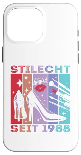 Geburtstag Frau Stilecht Seit 1988 Party Outfit Damen Frauen Hülle für iPhone 16 Pro Max von Geburtstag T-Shirt Geschenke für Damen