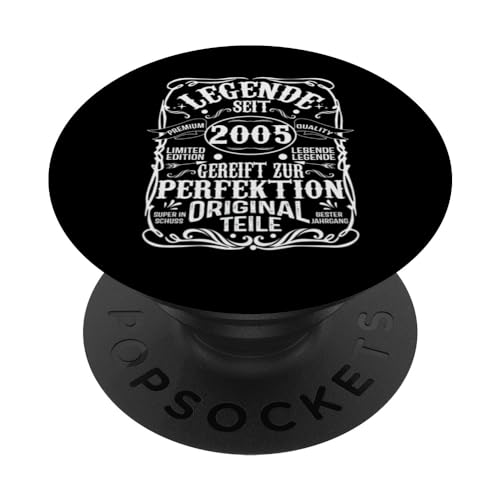 19. Geburtstag Junge Mädchen 19 Jahre 2005 Lustig Geschenk PopSockets mit austauschbarem PopGrip von Geburtstagsgeschenk Damen Herren 2005 Geschenkidee