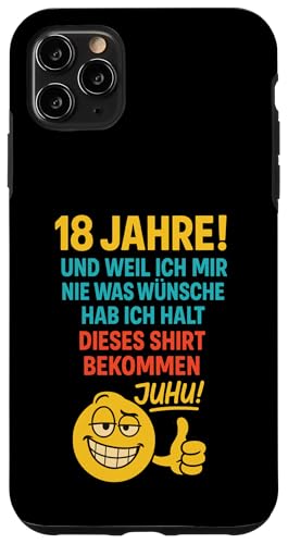 18. Geburtstag Junge Mädchen 18 Jahre 2007 Lustig Geschenk Hülle für iPhone 11 Pro Max 18. Geburtstag Junge Mädchen 18 Jahre 2007 Lustig Geschenk Hülle für iPhone 11 Pro Max von Geburtstagsgeschenk Damen Herren 2007 Geschenkidee