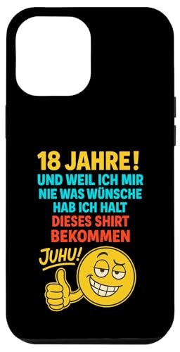 18. Geburtstag Junge Mädchen 18 Jahre 2007 Lustig Geschenk Hülle für iPhone 12 Pro Max 18. Geburtstag Junge Mädchen 18 Jahre 2007 Lustig Geschenk Hülle für iPhone 12 Pro Max von Geburtstagsgeschenk Damen Herren 2007 Geschenkidee