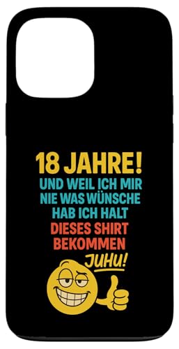 18. Geburtstag Junge Mädchen 18 Jahre 2007 Lustig Geschenk Hülle für iPhone 13 Pro Max 18. Geburtstag Junge Mädchen 18 Jahre 2007 Lustig Geschenk Hülle für iPhone 13 Pro Max von Geburtstagsgeschenk Damen Herren 2007 Geschenkidee