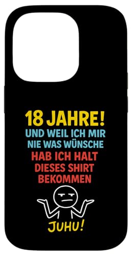 18. Geburtstag Junge Mädchen 18 Jahre 2007 Lustig Geschenk Hülle für iPhone 14 Pro 18. Geburtstag Junge Mädchen 18 Jahre 2007 Lustig Geschenk Hülle für iPhone 14 Pro von Geburtstagsgeschenk Damen Herren 2007 Geschenkidee