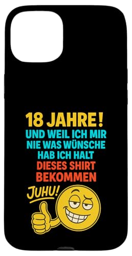 18. Geburtstag Junge Mädchen 18 Jahre 2007 Lustig Geschenk Hülle für iPhone 15 Plus 18. Geburtstag Junge Mädchen 18 Jahre 2007 Lustig Geschenk Hülle für iPhone 15 Plus von Geburtstagsgeschenk Damen Herren 2007 Geschenkidee