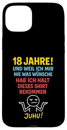 18. Geburtstag Junge Mädchen 18 Jahre 2007 Lustig Geschenk Hülle für iPhone 15 Plus 18. Geburtstag Junge Mädchen 18 Jahre 2007 Lustig Geschenk Hülle für iPhone 15 Plus von Geburtstagsgeschenk Damen Herren 2007 Geschenkidee