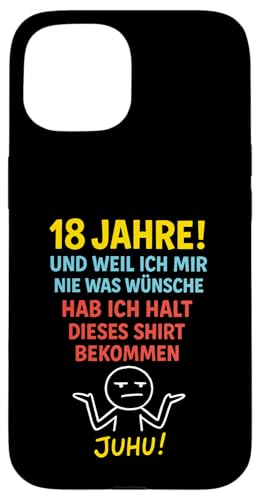 18. Geburtstag Junge Mädchen 18 Jahre 2007 Lustig Geschenk Hülle für iPhone 15 18. Geburtstag Junge Mädchen 18 Jahre 2007 Lustig Geschenk Hülle für iPhone 15 von Geburtstagsgeschenk Damen Herren 2007 Geschenkidee