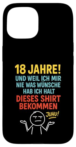 18. Geburtstag Junge Mädchen 18 Jahre 2007 Lustig Geschenk Hülle für iPhone 15 von Geburtstagsgeschenk Damen Herren 2007 Geschenkidee