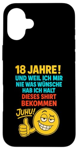 18. Geburtstag Junge Mädchen 18 Jahre 2007 Lustig Geschenk Hülle für iPhone 16 Plus 18. Geburtstag Junge Mädchen 18 Jahre 2007 Lustig Geschenk Hülle für iPhone 16 Plus von Geburtstagsgeschenk Damen Herren 2007 Geschenkidee