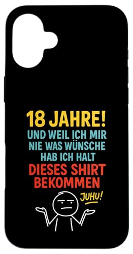18. Geburtstag Junge Mädchen 18 Jahre 2007 Lustig Geschenk Hülle für iPhone 16 Plus 18. Geburtstag Junge Mädchen 18 Jahre 2007 Lustig Geschenk Hülle für iPhone 16 Plus von Geburtstagsgeschenk Damen Herren 2007 Geschenkidee