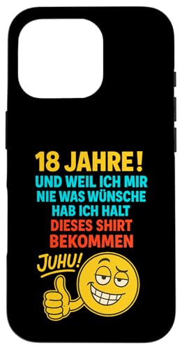 18. Geburtstag Junge Mädchen 18 Jahre 2007 Lustig Geschenk Hülle für iPhone 16 Pro 18. Geburtstag Junge Mädchen 18 Jahre 2007 Lustig Geschenk Hülle für iPhone 16 Pro von Geburtstagsgeschenk Damen Herren 2007 Geschenkidee