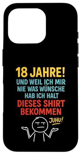 18. Geburtstag Junge Mädchen 18 Jahre 2007 Lustig Geschenk Hülle für iPhone 16 Pro von Geburtstagsgeschenk Damen Herren 2007 Geschenkidee