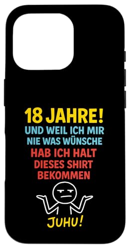 18. Geburtstag Junge Mädchen 18 Jahre 2007 Lustig Geschenk Hülle für iPhone 16 Pro von Geburtstagsgeschenk Damen Herren 2007 Geschenkidee