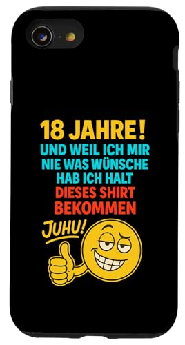 18. Geburtstag Junge Mädchen 18 Jahre 2007 Lustig Geschenk Hülle für iPhone SE (2020) / 7 / 8 von Geburtstagsgeschenk Damen Herren 2007 Geschenkidee