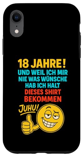18. Geburtstag Junge Mädchen 18 Jahre 2007 Lustig Geschenk Hülle für iPhone XR 18. Geburtstag Junge Mädchen 18 Jahre 2007 Lustig Geschenk Hülle für iPhone XR von Geburtstagsgeschenk Damen Herren 2007 Geschenkidee