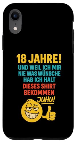18. Geburtstag Junge Mädchen 18 Jahre 2007 Lustig Geschenk Hülle für iPhone XR von Geburtstagsgeschenk Damen Herren 2007 Geschenkidee