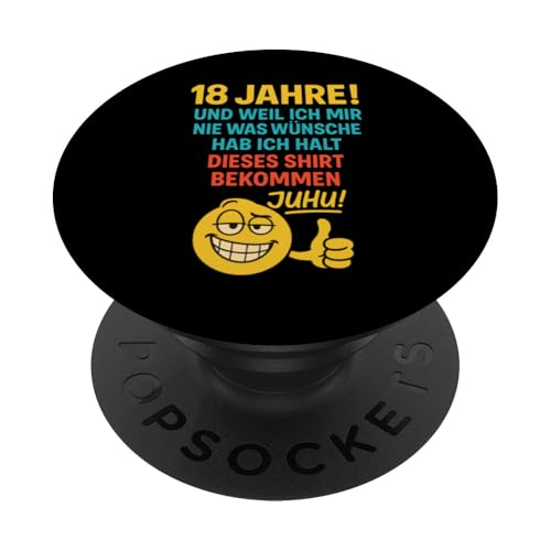 18. Geburtstag Junge Mädchen 18 Jahre 2007 Lustig Geschenk PopSockets Klebender PopGrip 18. Geburtstag Junge Mädchen 18 Jahre 2007 Lustig Geschenk PopSockets Klebender PopGrip von Geburtstagsgeschenk Damen Herren 2007 Geschenkidee