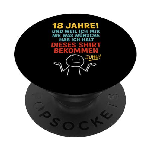18. Geburtstag Junge Mädchen 18 Jahre 2007 Lustig Geschenk PopSockets Klebender PopGrip 18. Geburtstag Junge Mädchen 18 Jahre 2007 Lustig Geschenk PopSockets Klebender PopGrip von Geburtstagsgeschenk Damen Herren 2007 Geschenkidee