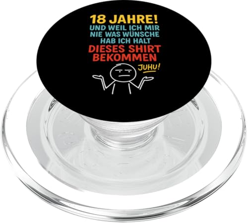 18. Geburtstag Junge Mädchen 18 Jahre 2007 Lustig Geschenk PopSockets PopGrip für MagSafe 18. Geburtstag Junge Mädchen 18 Jahre 2007 Lustig Geschenk PopSockets PopGrip für MagSafe von Geburtstagsgeschenk Damen Herren 2007 Geschenkidee