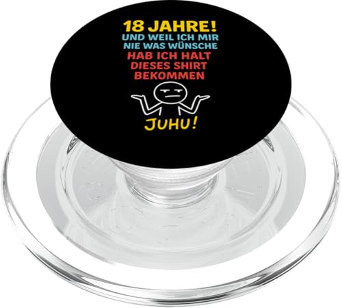 18. Geburtstag Junge Mädchen 18 Jahre 2007 Lustig Geschenk PopSockets PopGrip für MagSafe 18. Geburtstag Junge Mädchen 18 Jahre 2007 Lustig Geschenk PopSockets PopGrip für MagSafe von Geburtstagsgeschenk Damen Herren 2007 Geschenkidee
